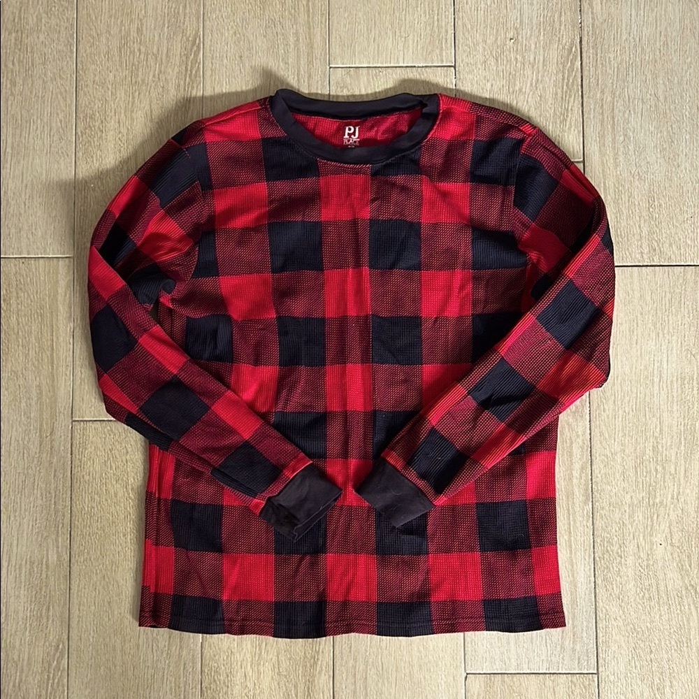 Unisex Adult Red and Black Plaid Long Sleeve Shirt Buffalo Check Holiday Shirt - Picture 3 of 6